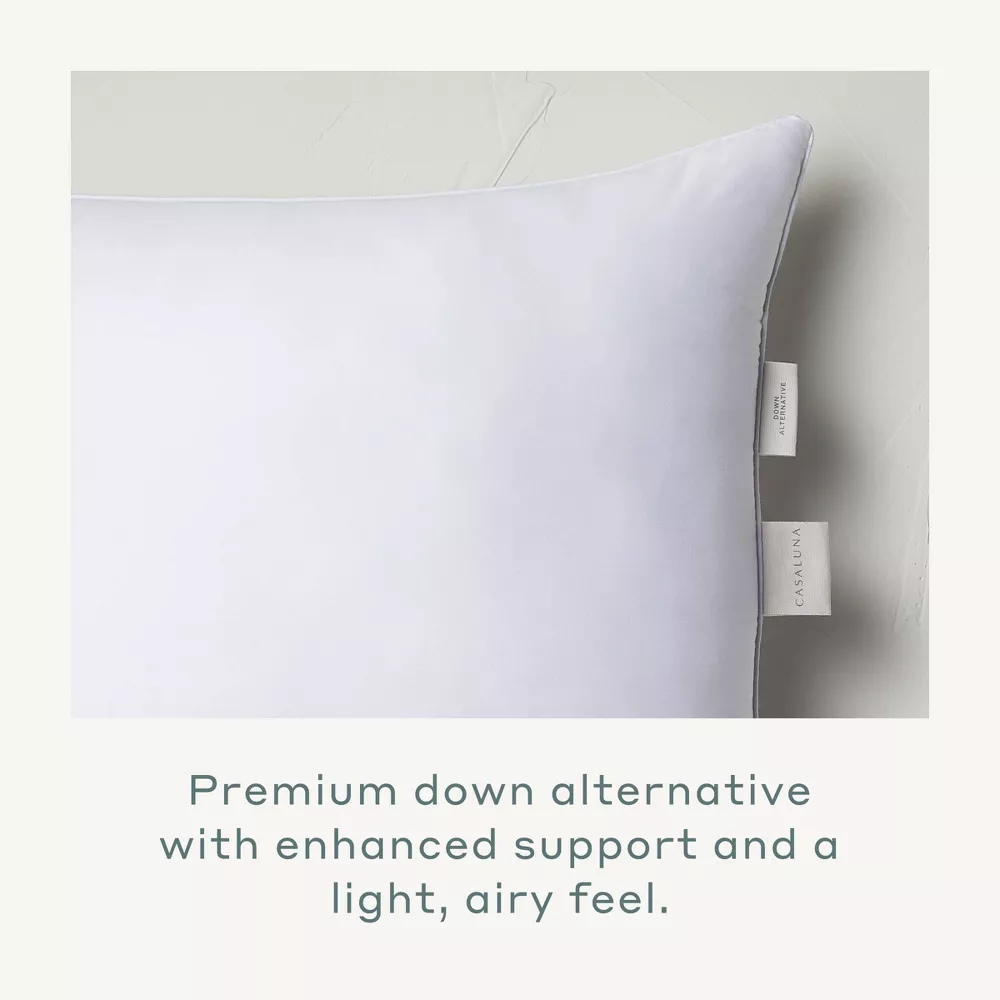 Standard/Queen Machine Washable Firm Down Alternative Pillow - Image 2