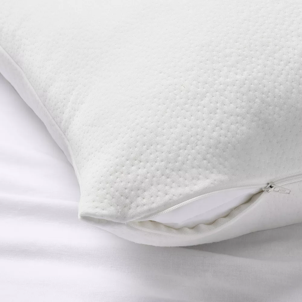 Standard/Queen Medium Machine Washable Memory Foam & Down Alternative Bed Pillow - Image 4