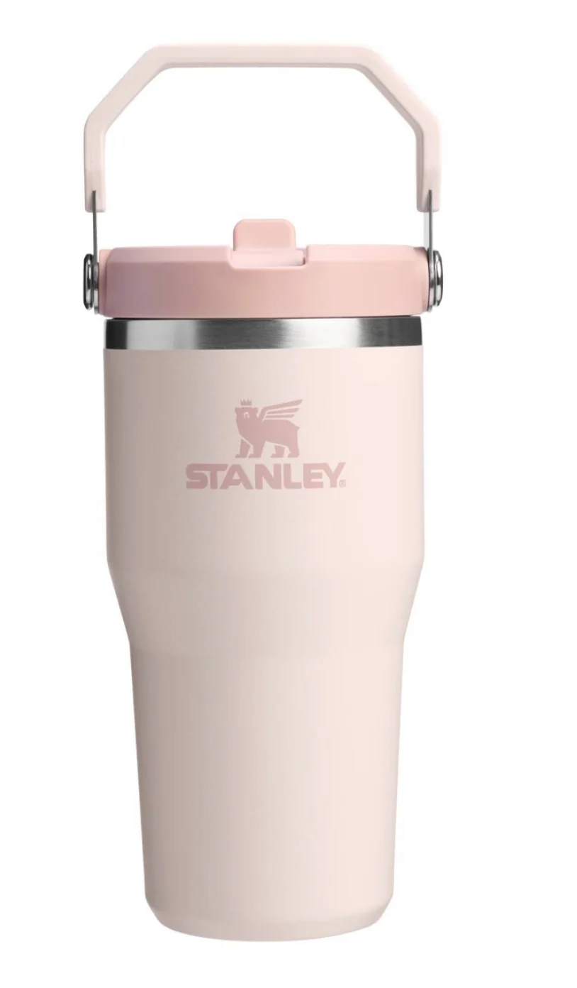 Stanley 20 oz Stainless Steel Ice Flow 2.0 Flip Straw Tumbler Rose Quartz SHOWROOM ITEM