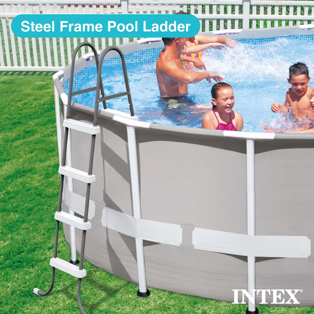 Steel Frame Above Ground Swimming Pool Entry/Exit Ladder - Image 5