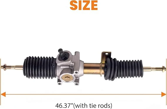 Steering Rack and Pinion with Tie Rod Ends for Polaris Steering Gear Box Assembly - Image 3