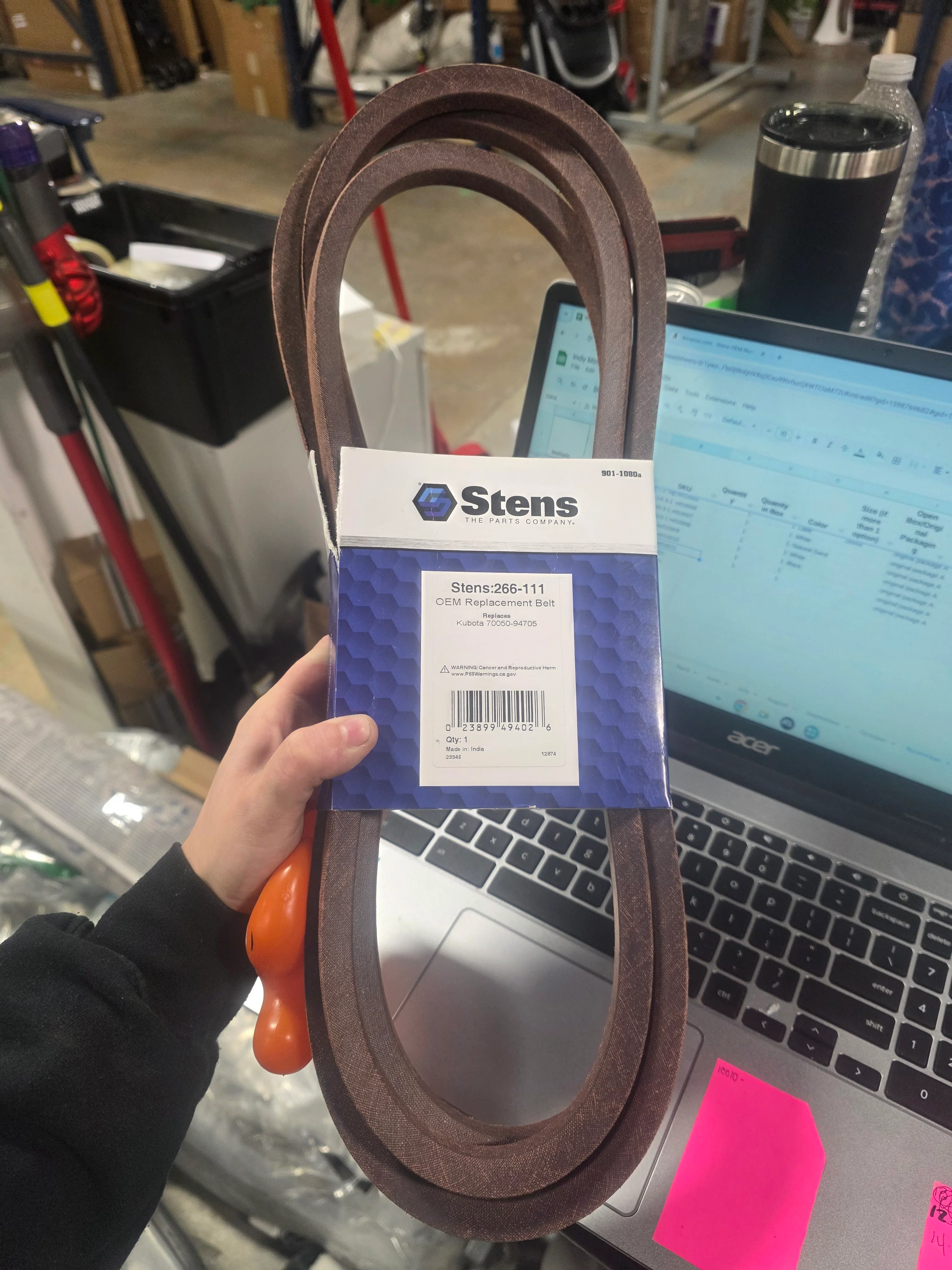Stens OEM Replacement Belt for Kubota - Image 2