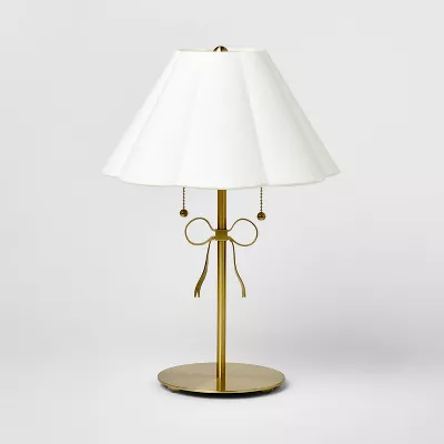 Stick Lamp with Bow Brass