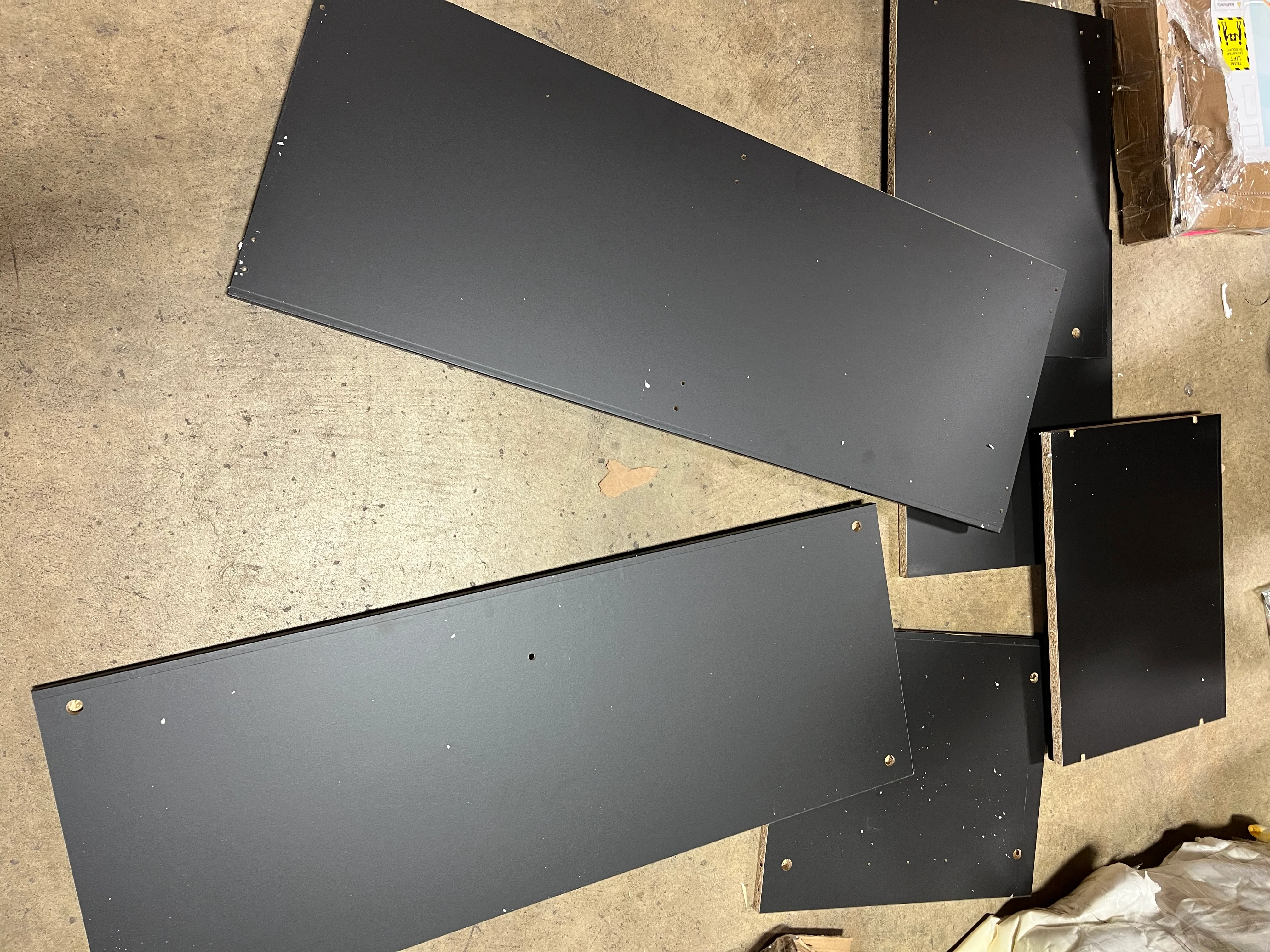 Storage TV Stand Black, - Image 8