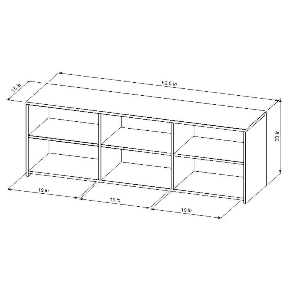 Storage TV Stand Black - Image 2