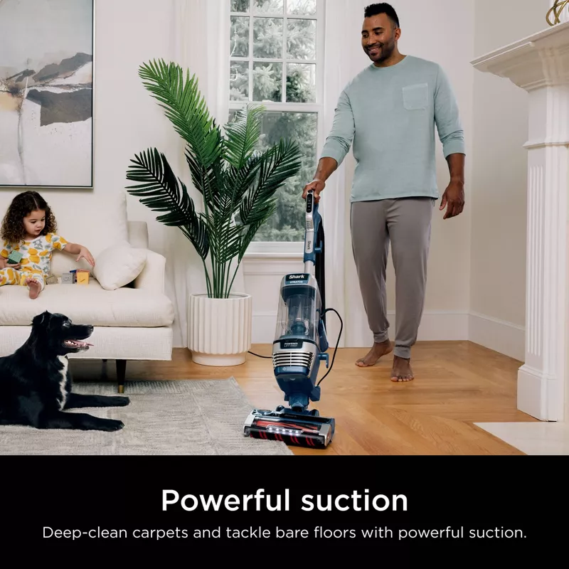 Stratos Upright Vacuum with DuoClean PowerFins HairPro, Navy - Image 2