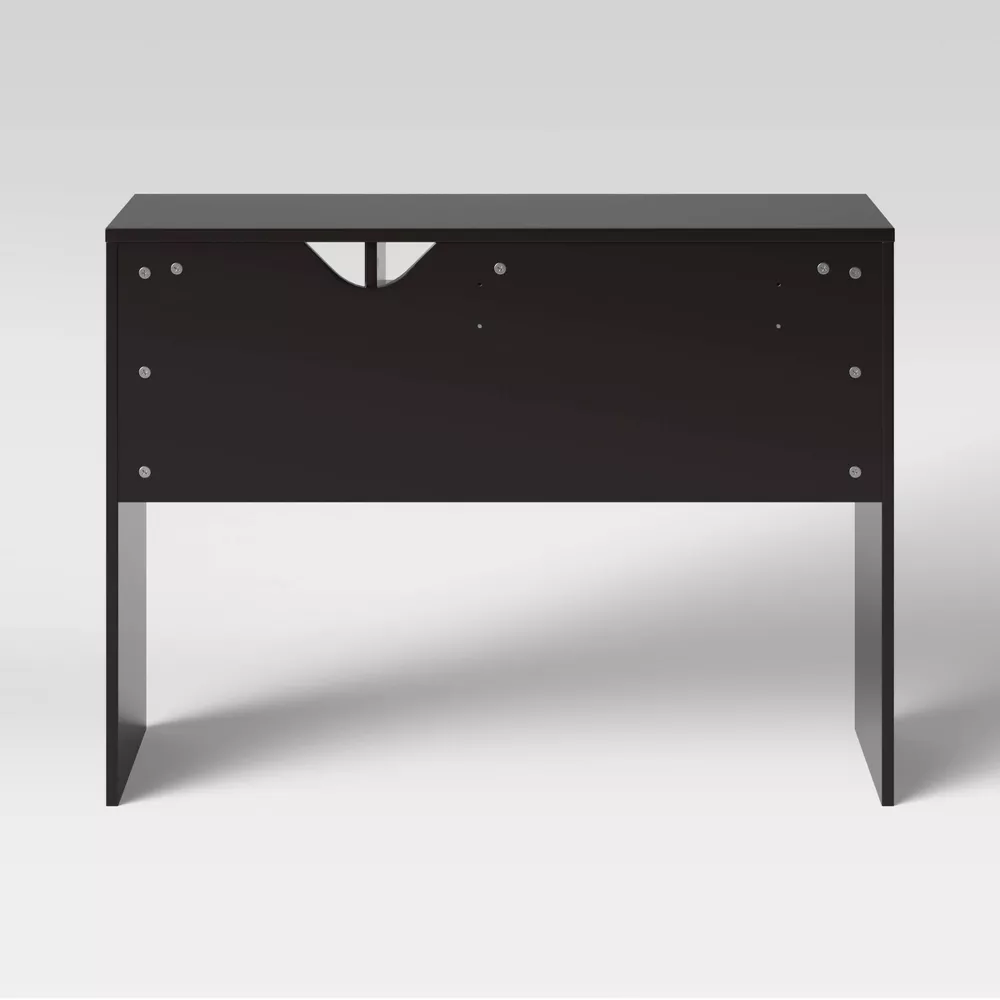 Student Writing Desk with Storage Black - Image 2