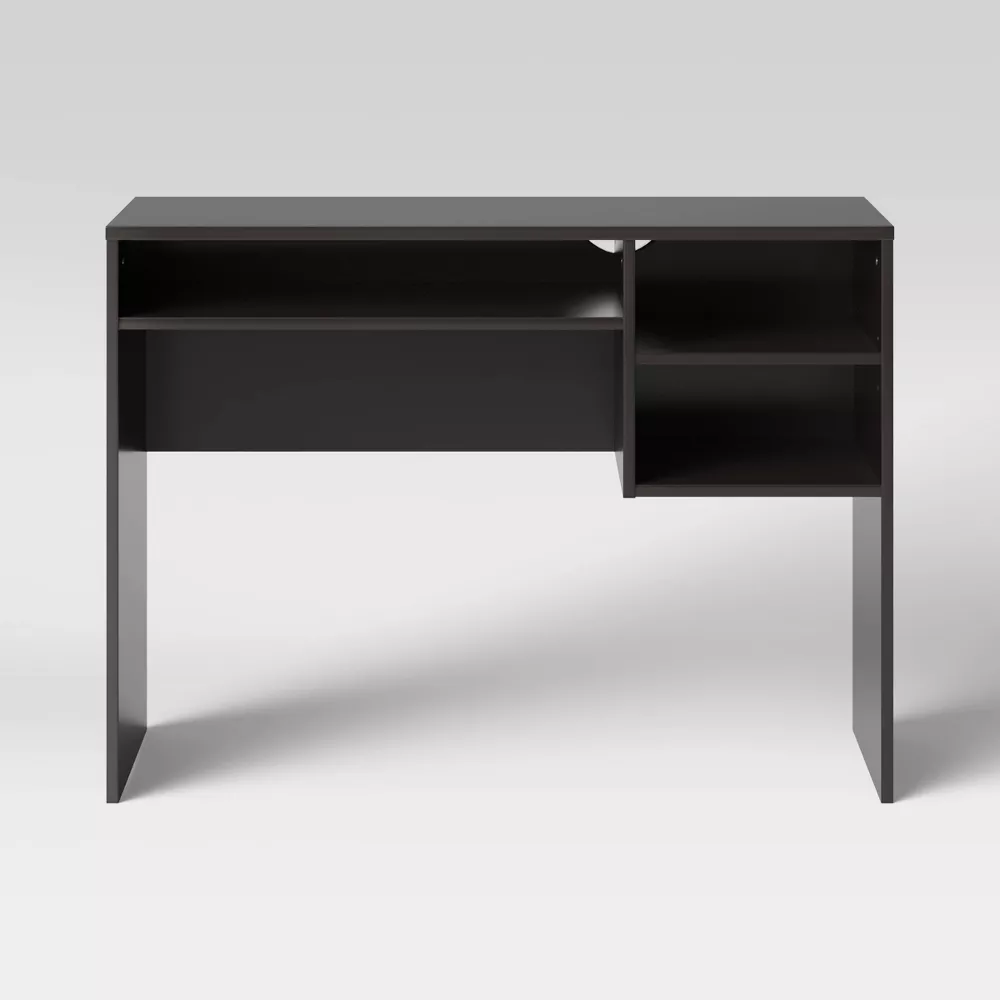 Student Writing Desk with Storage Black - Image 3