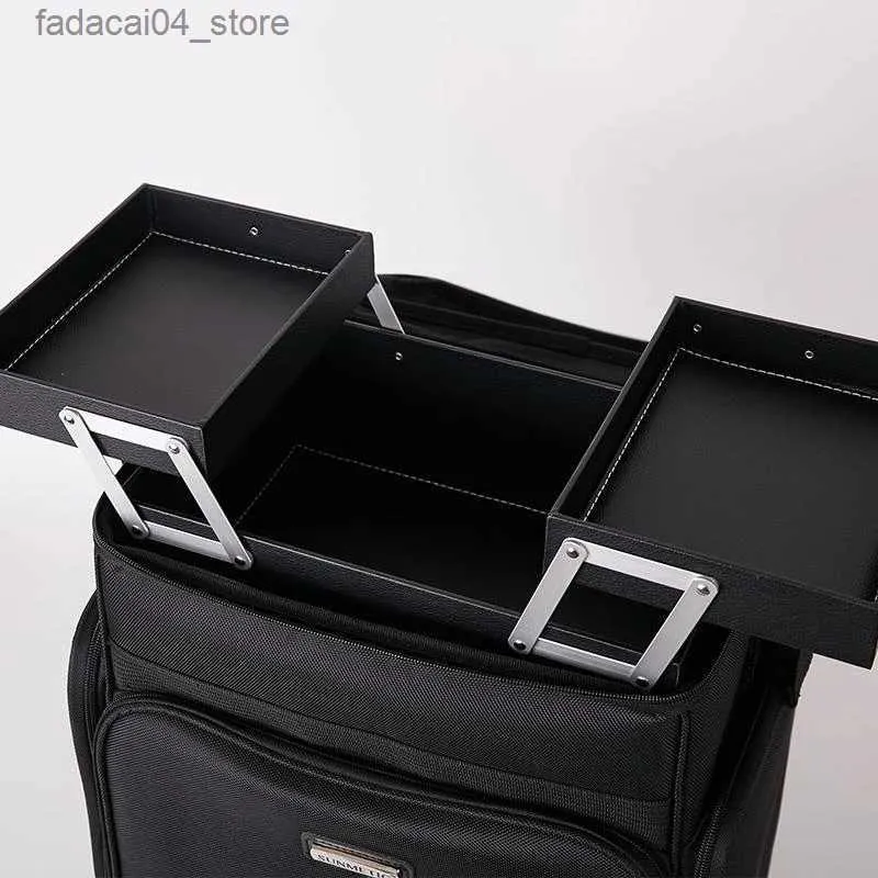 Suitcases Women large capacity Trolley Cosmetic case Nails Makeup Toolbox - Image 4