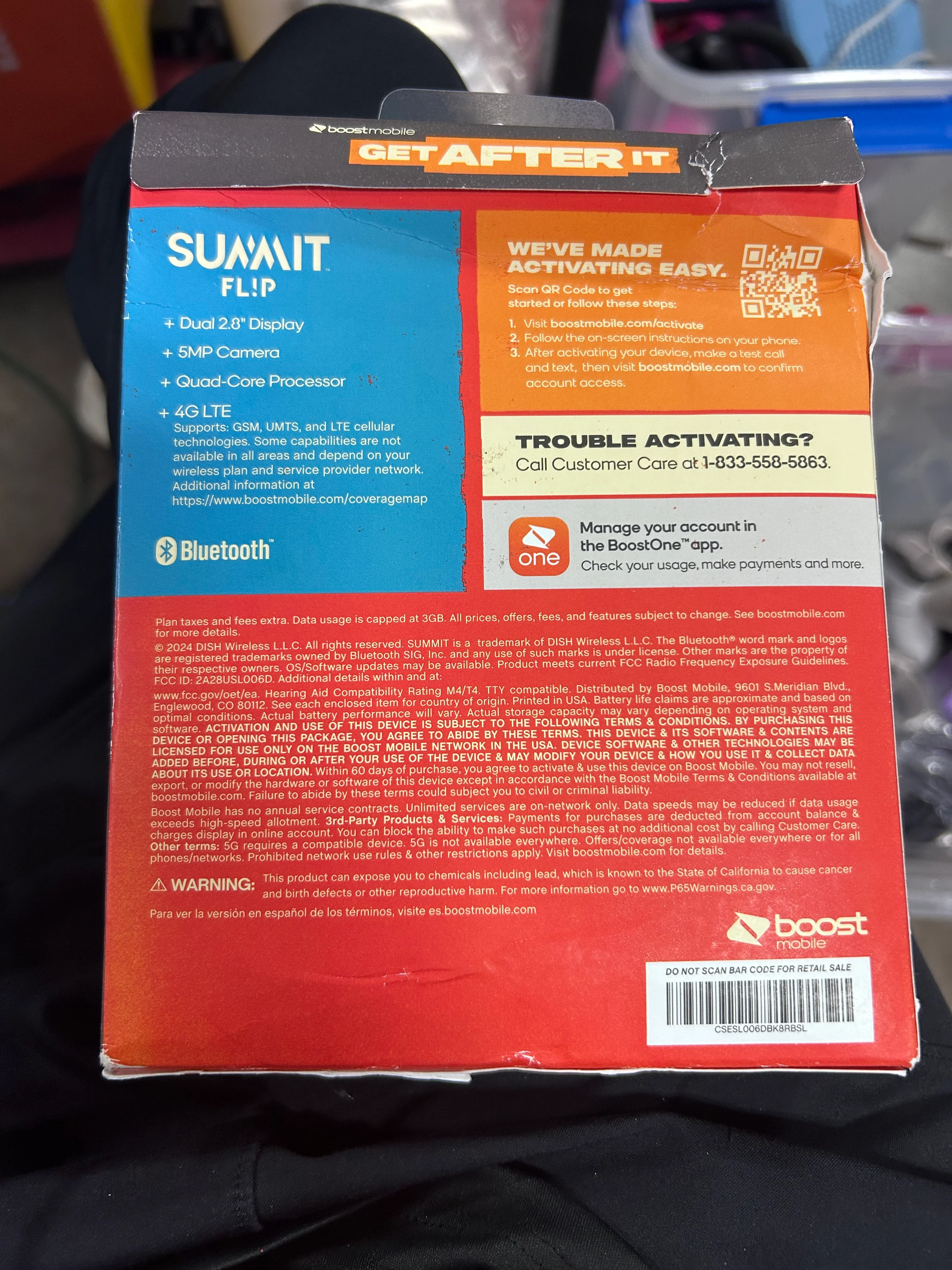 Summit Flip, Black - Prepaid Phone - Image 7