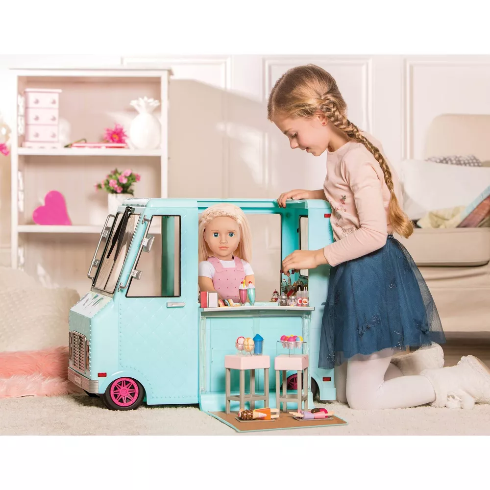 Sweet Stop Ice Cream Truck with Electronics - Light Blue, - Image 4