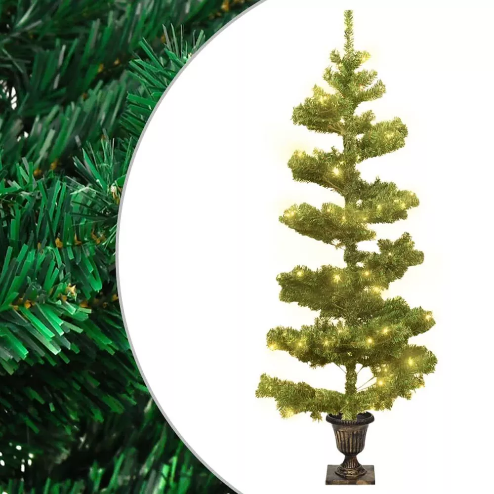 Swirl Christmas Tree - Green 4 x 2 ft