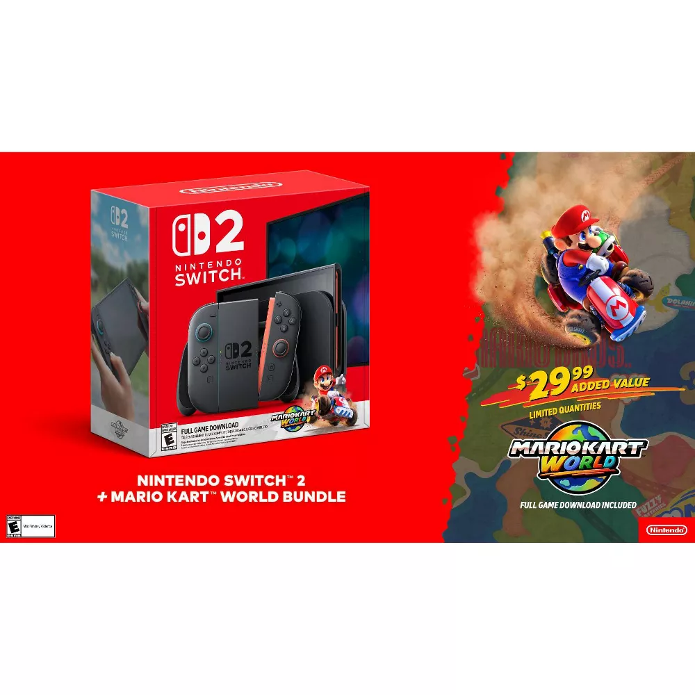 Switch 2 Console + Mario Kart World Bundle