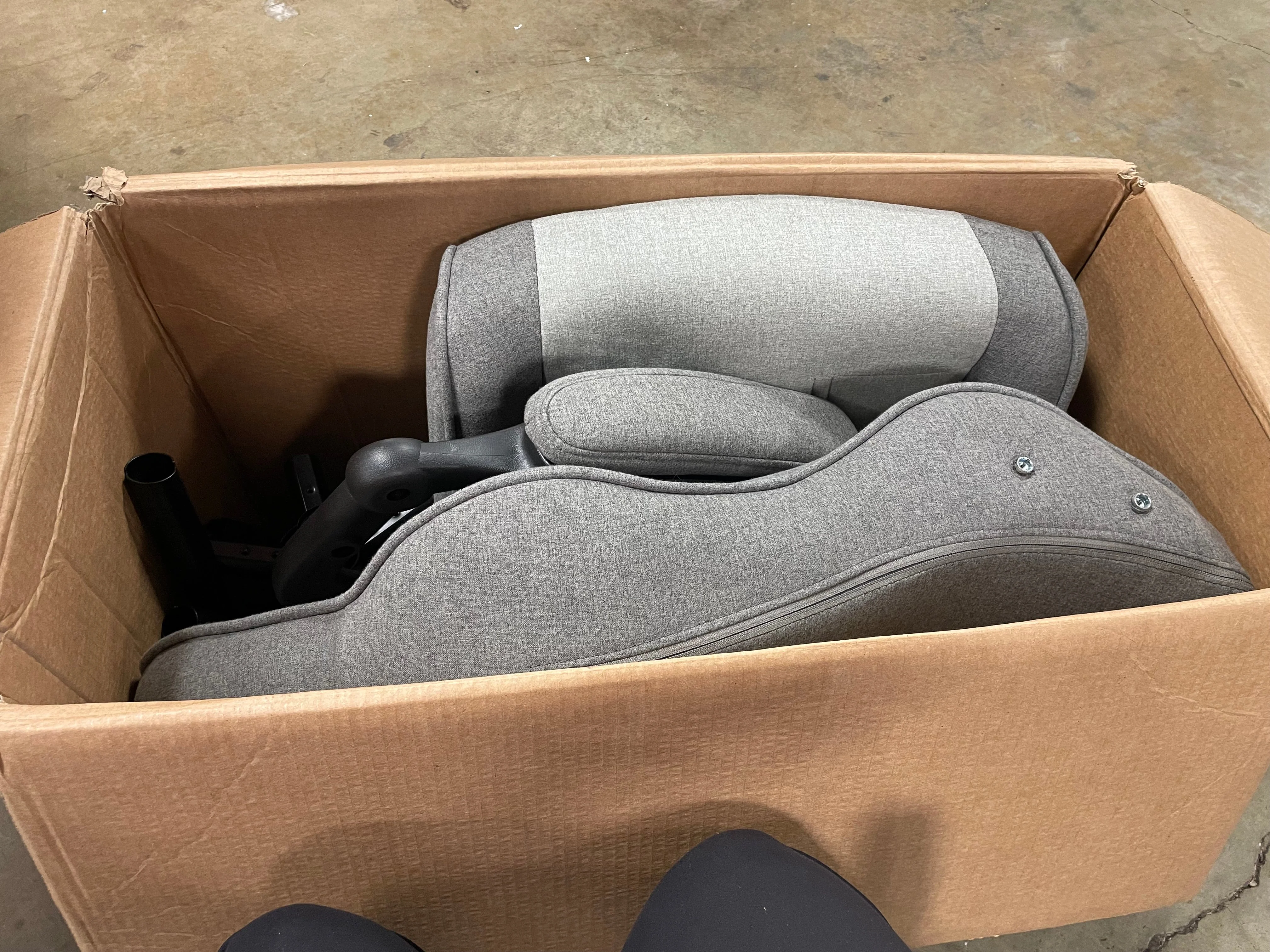 Swivel Gaming Chair Gray - Image 5