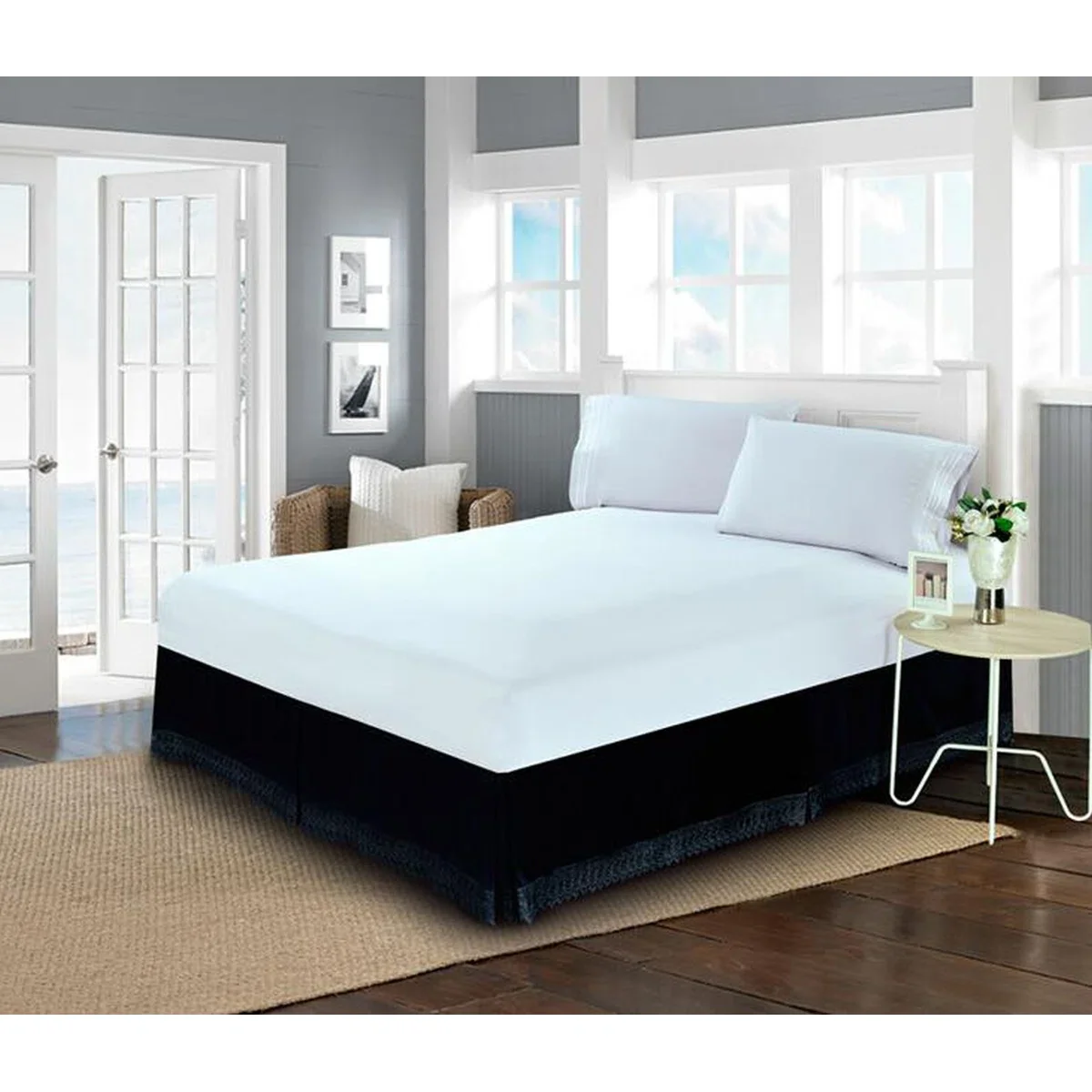 Tailored Wrap Around Bed Skirt King