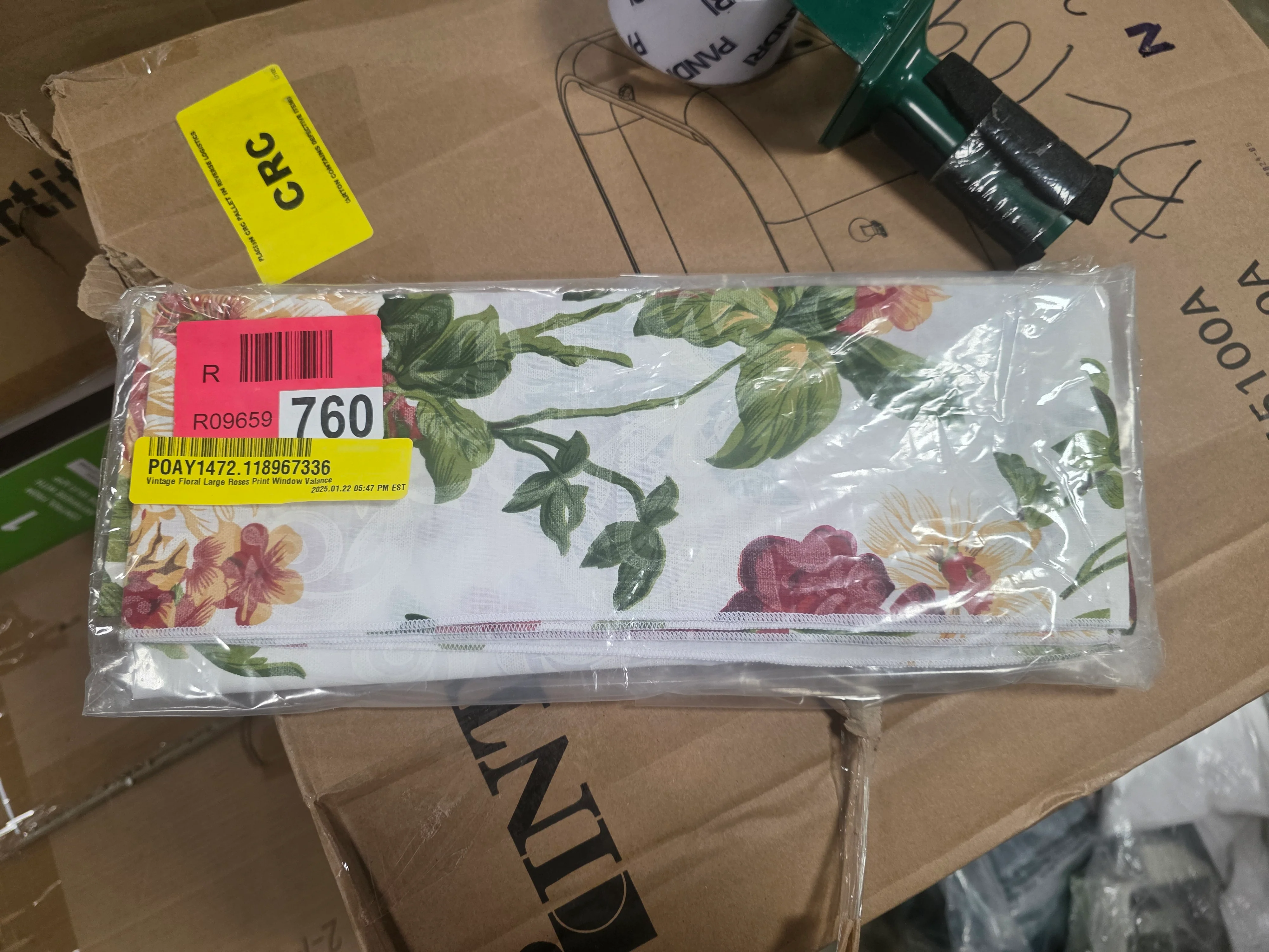Taleah Cotton Blend Floral Tailored Window Valance - Image 3