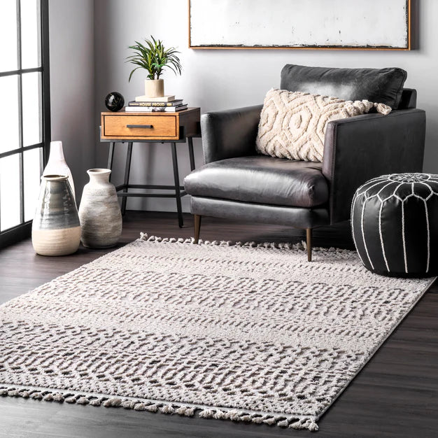 Talula Soft Textured Tassel Area Rug 3'x5' - Image 2