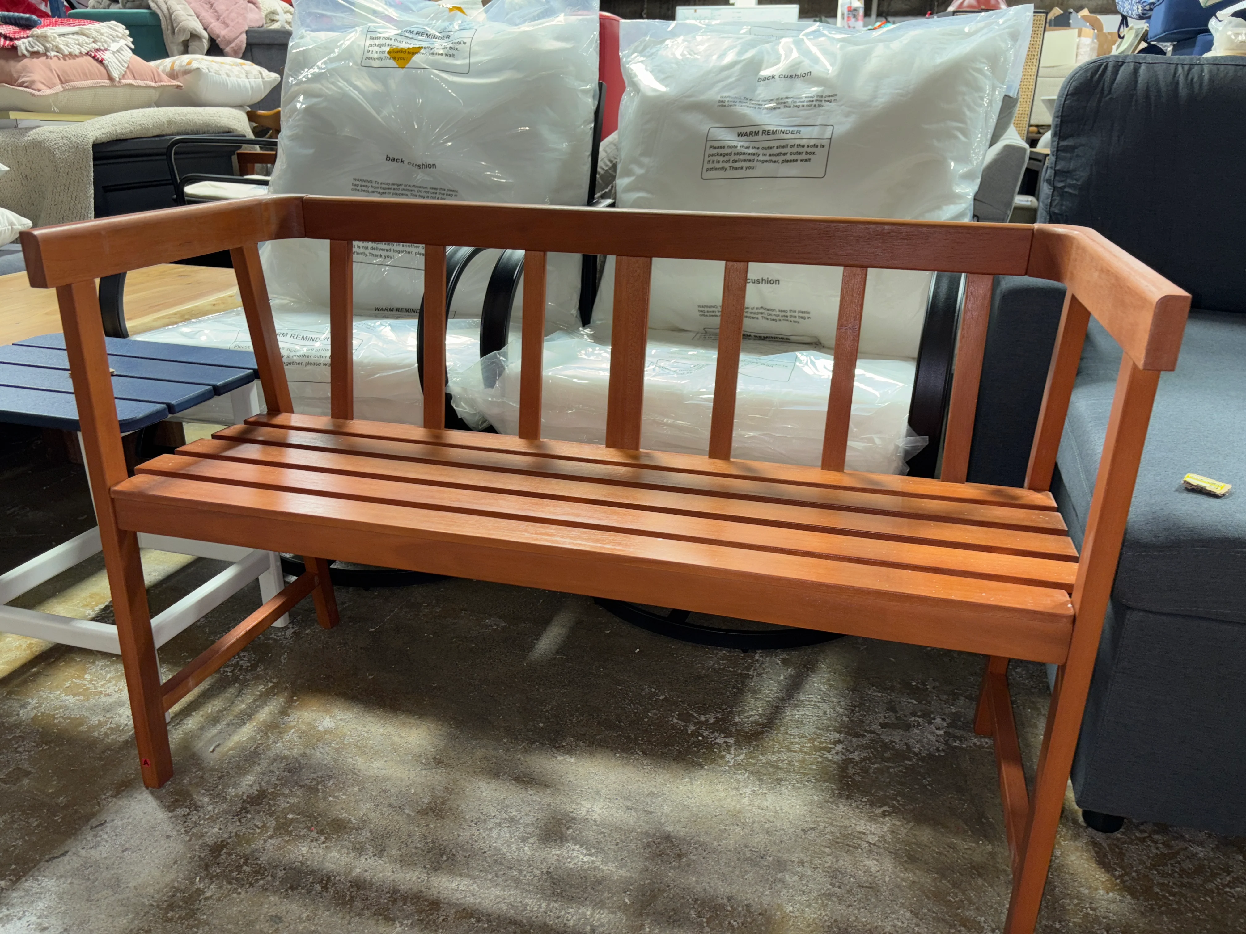 Tangkula 2-Person Outdoor Bench SHOWROOM ITEM - Image 2