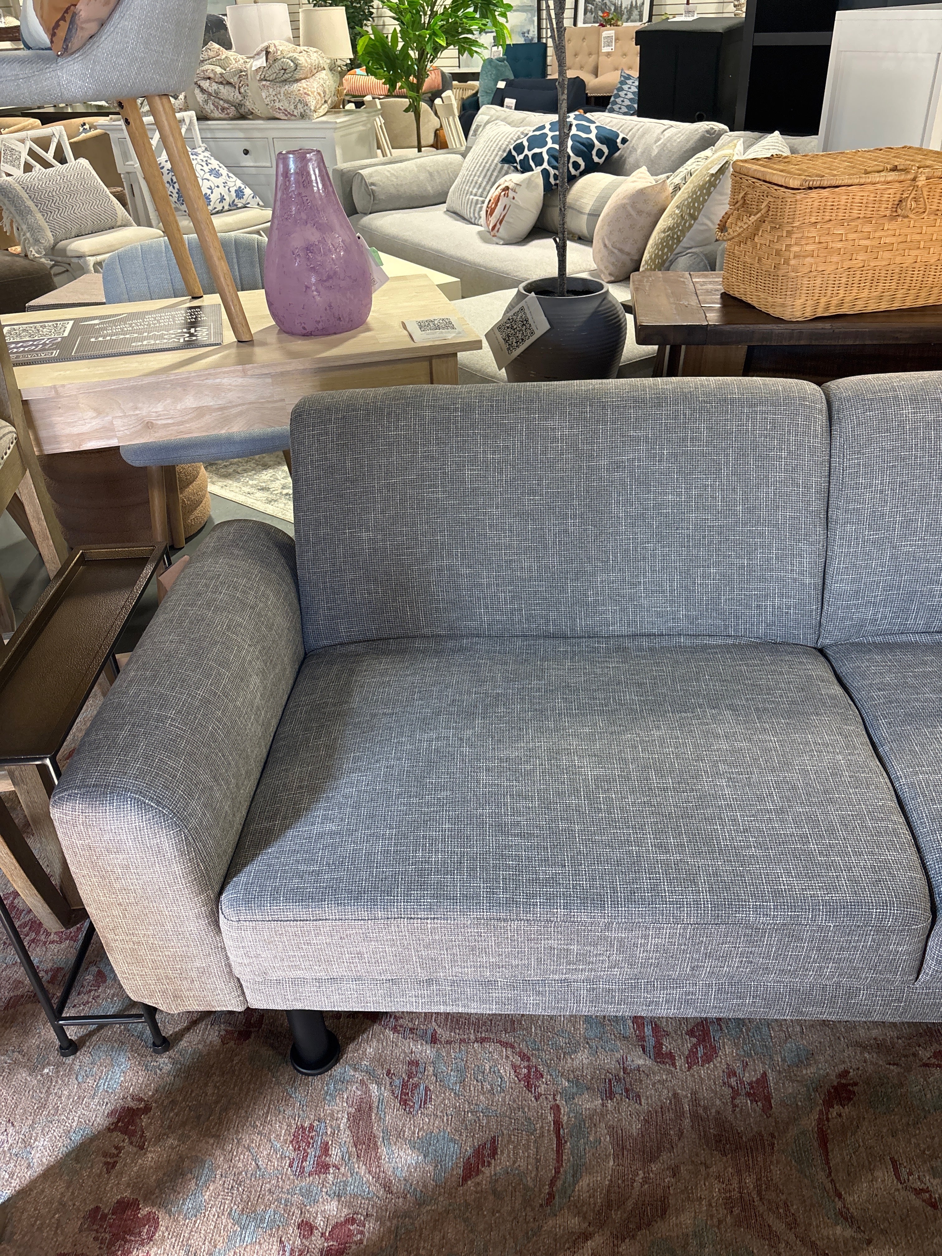 Tav 79.5'' Upholstered Sleeper Sofa - Gray SHOWROOM ITEM - Image 4
