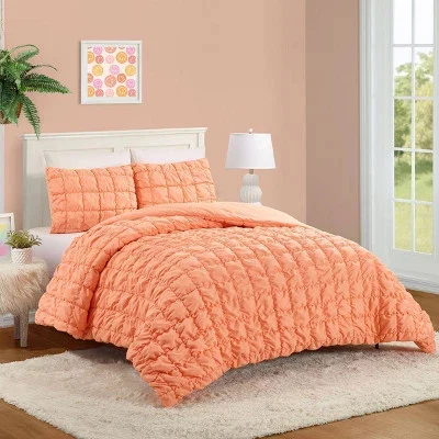 Teen Puffy Comforter Set Peach - Twin - Image 2