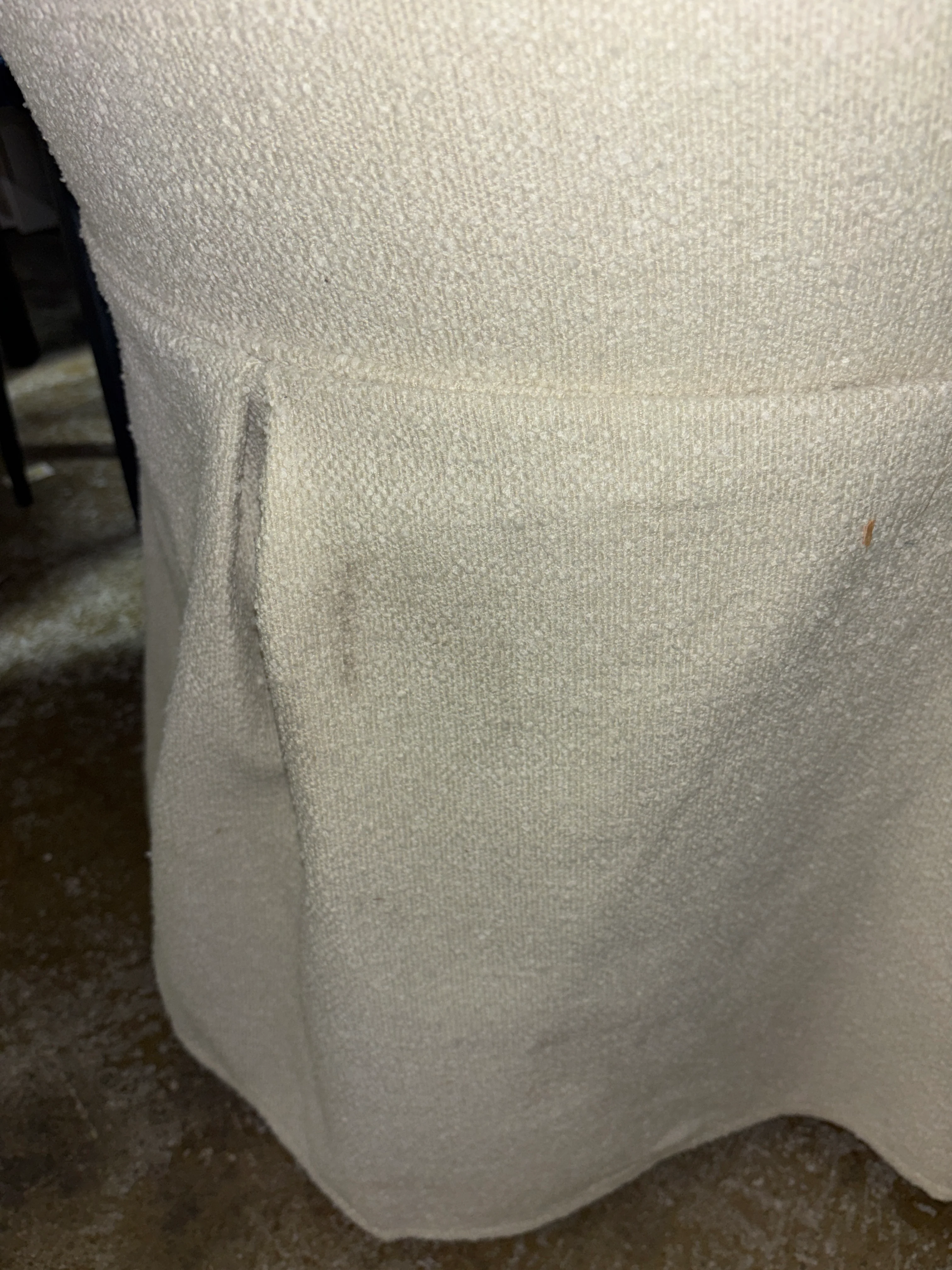 Teen Vanity Chair - Mottled Boucle Snow SHOWROOM ITEM - Image 5