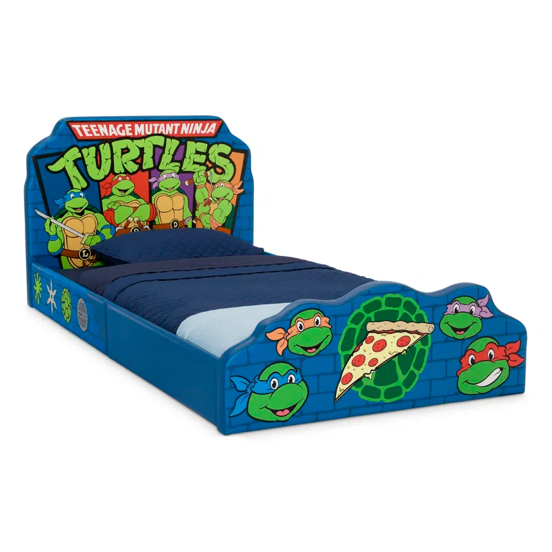 Teenage Mutant Ninja Turtles Upholstered Twin Bed - Image 3