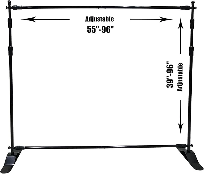 Telescopic Banner Stand Step and Repeat Adjustable Backdrop Display Stand - Image 3