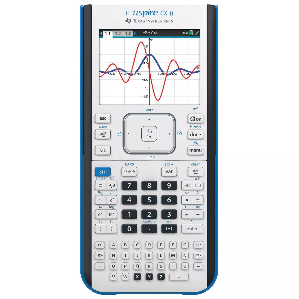 Texas Instruments Nspire Graphing Calculator CX 2: 100MB Storage, ACT & AP Approved