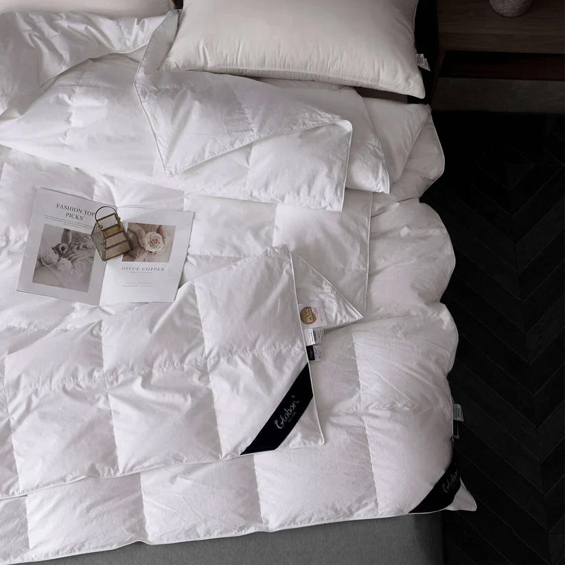 Texcote All Season Down Comforter White Color - Cali King - Image 3