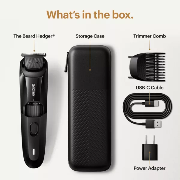The Beard Hedger SkinSafe Cordless Beard Trimmer, Waterproof Clippers for Facial Hair Shaving - Image 3