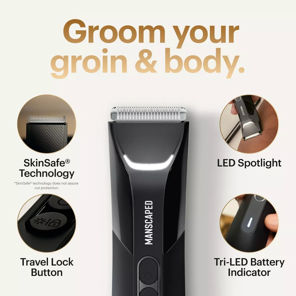 The Lawn Mower Pro Essentials Kit, SkinSafe Electric Groin and Body Hair Trimmer - Image 4