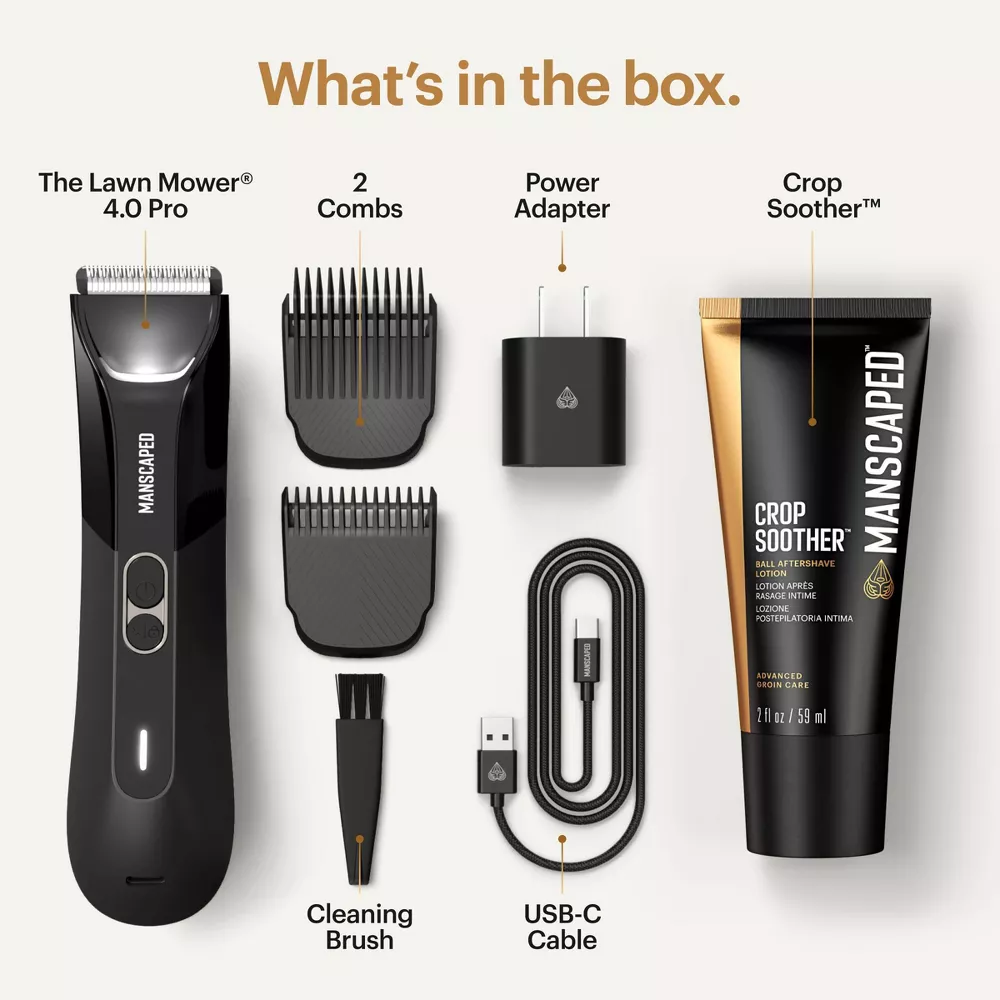 The Lawn Mower Pro Essentials Kit, SkinSafe Electric Groin and Body Hair Trimmer - Image 5