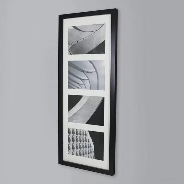 Thin Collage 4 Photos Frame Black - Modern Wall Decor - Image 2