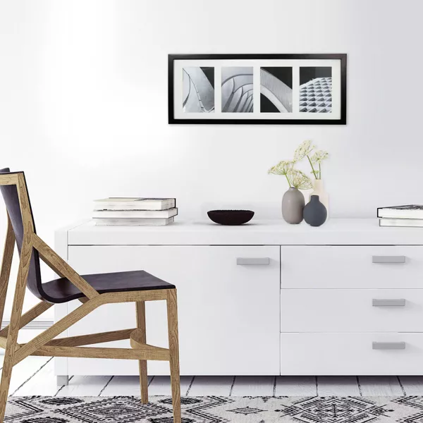 Thin Collage 4 Photos Frame Black - Modern Wall Decor - Image 3