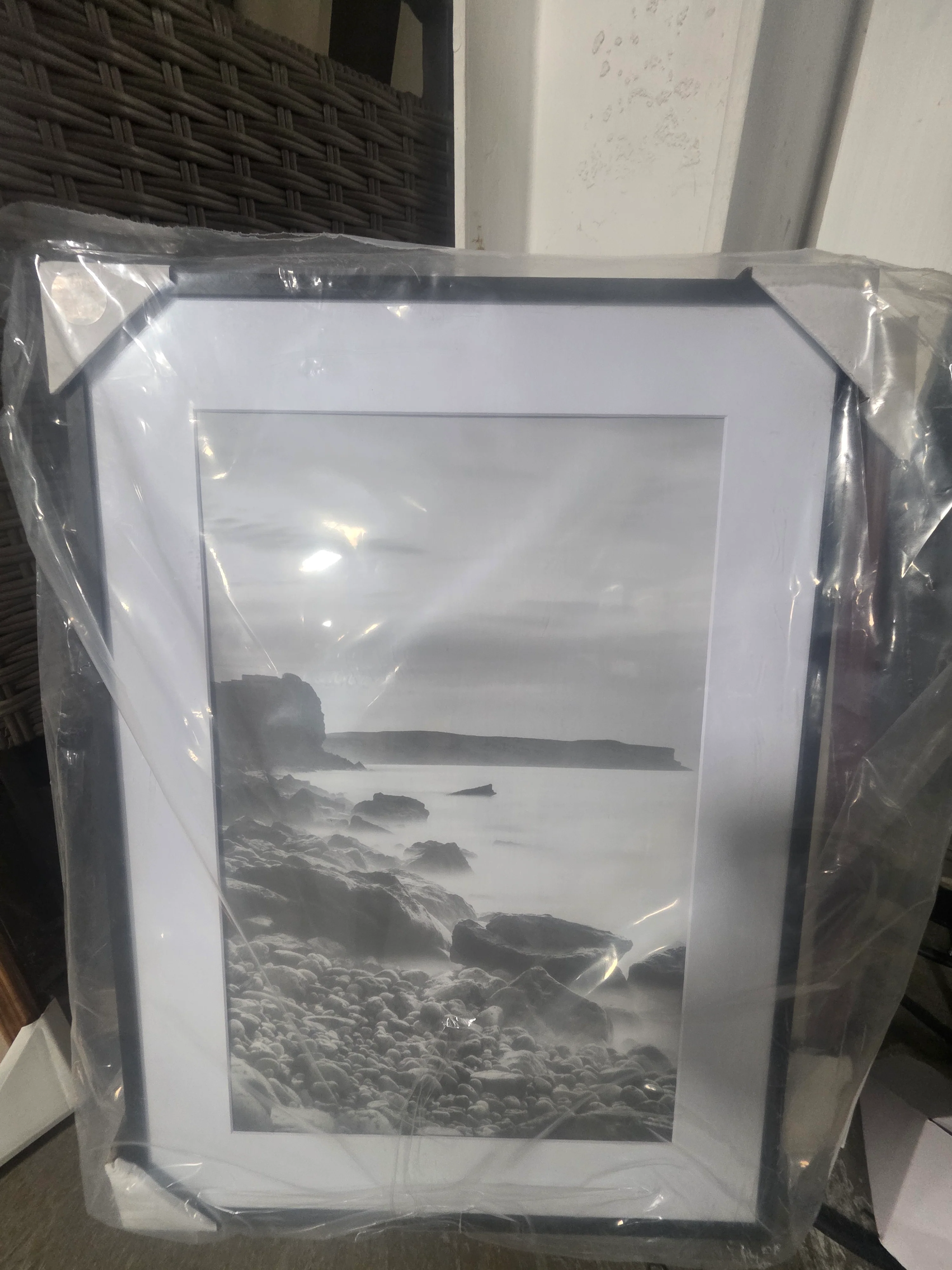 Thin Gallery Matted Photo Frame Black - Threshold™ - SHOWROOM ITEM - Image 2