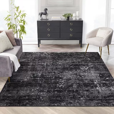Thiva Vintage Oriental Floral Area Rug - 7'10" x 9'10" - Image 4