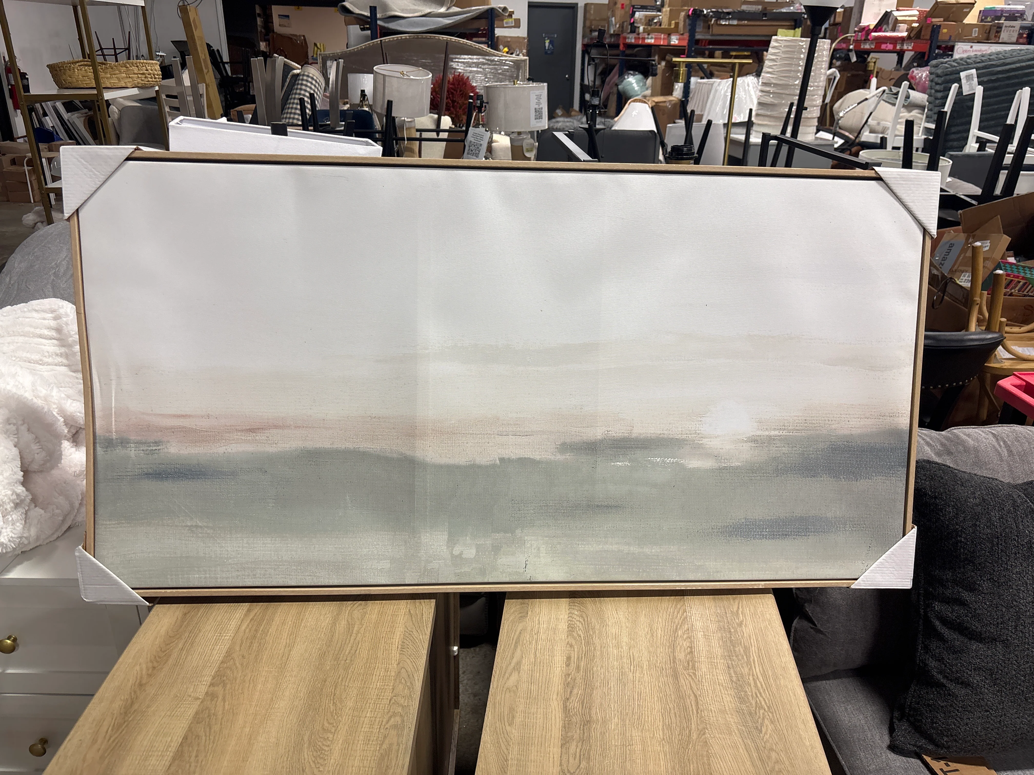 Threshold - 47" x 24" Haze Framed Wall Canvas SHOWROOM ITEM - Image 3