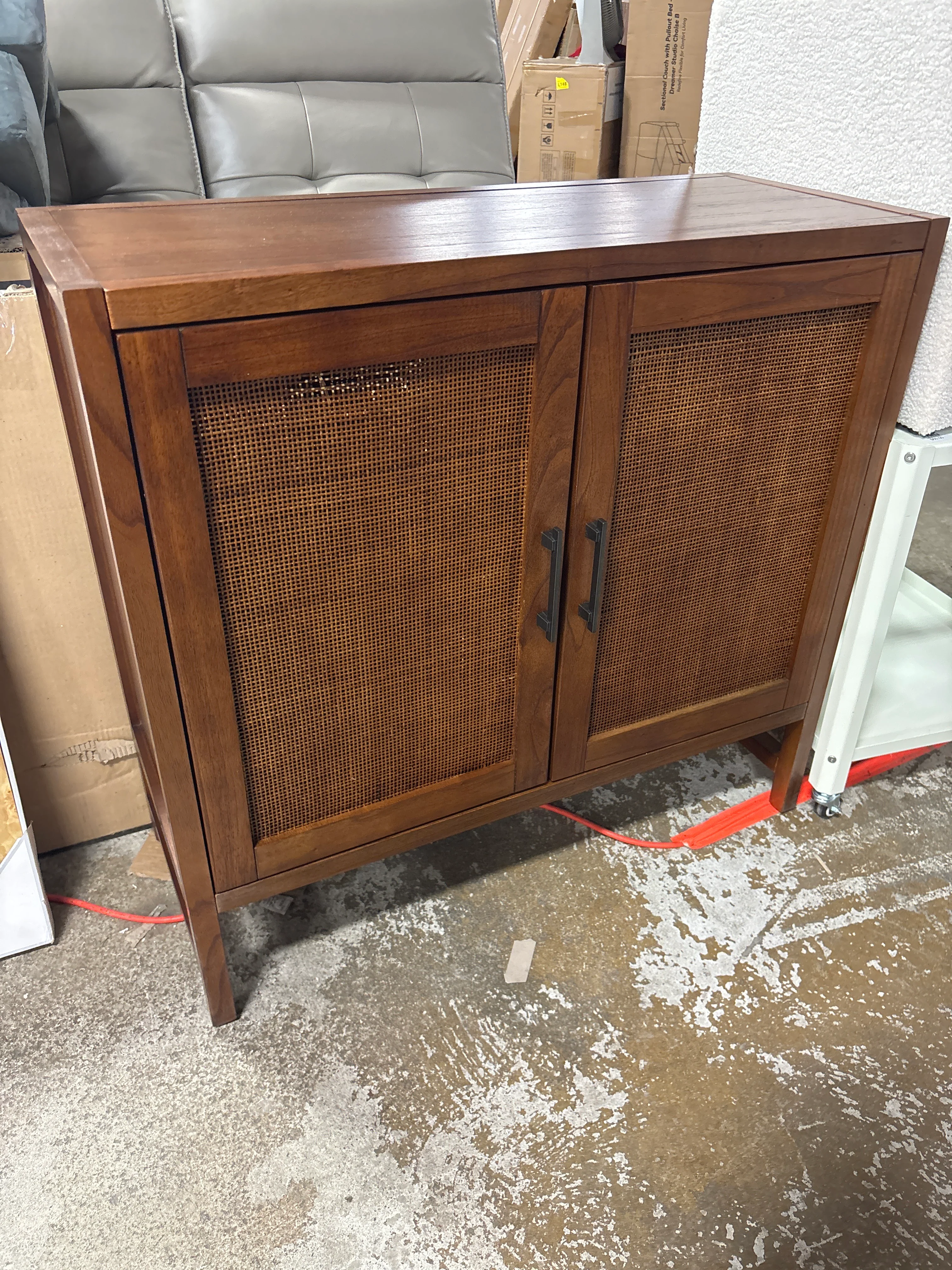 Threshold Warwick 2-Door Cabinet Brown SHOWROOM ITEM - Image 2