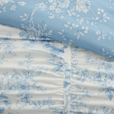 Toile Floral Comforter ONLY - Twin/Twin Extra Long - Image 4