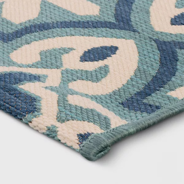 Tonal Tile Outdoor Area Rug 7"x10" - Image 3