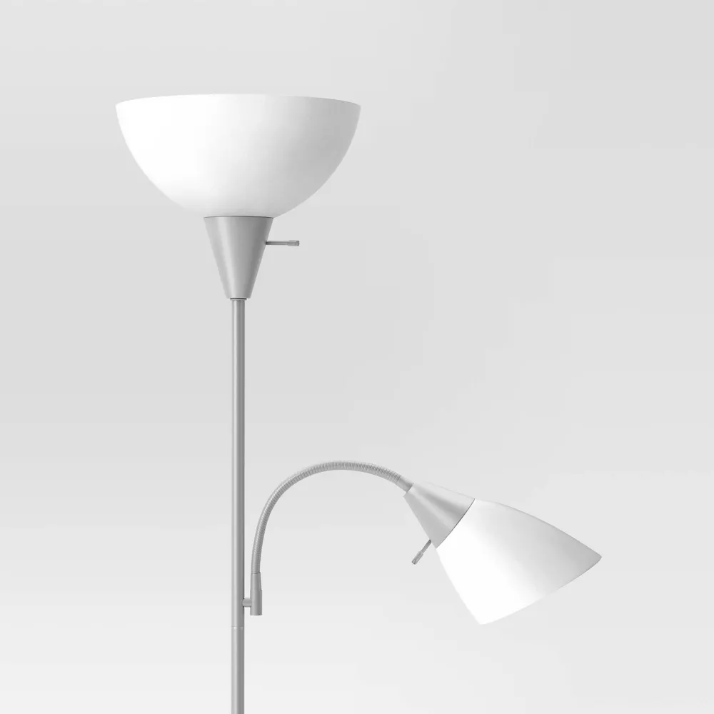 Torchiere with Task Light Floor Lamp - Image 5