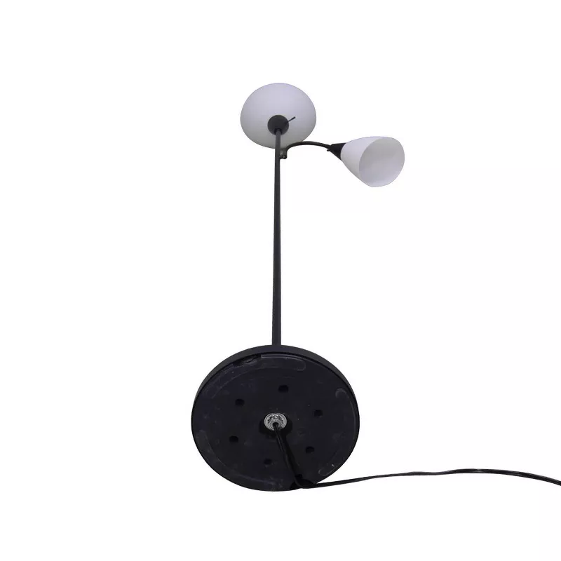 Torchiere with Task Light Floor Lamp Black - Image 4