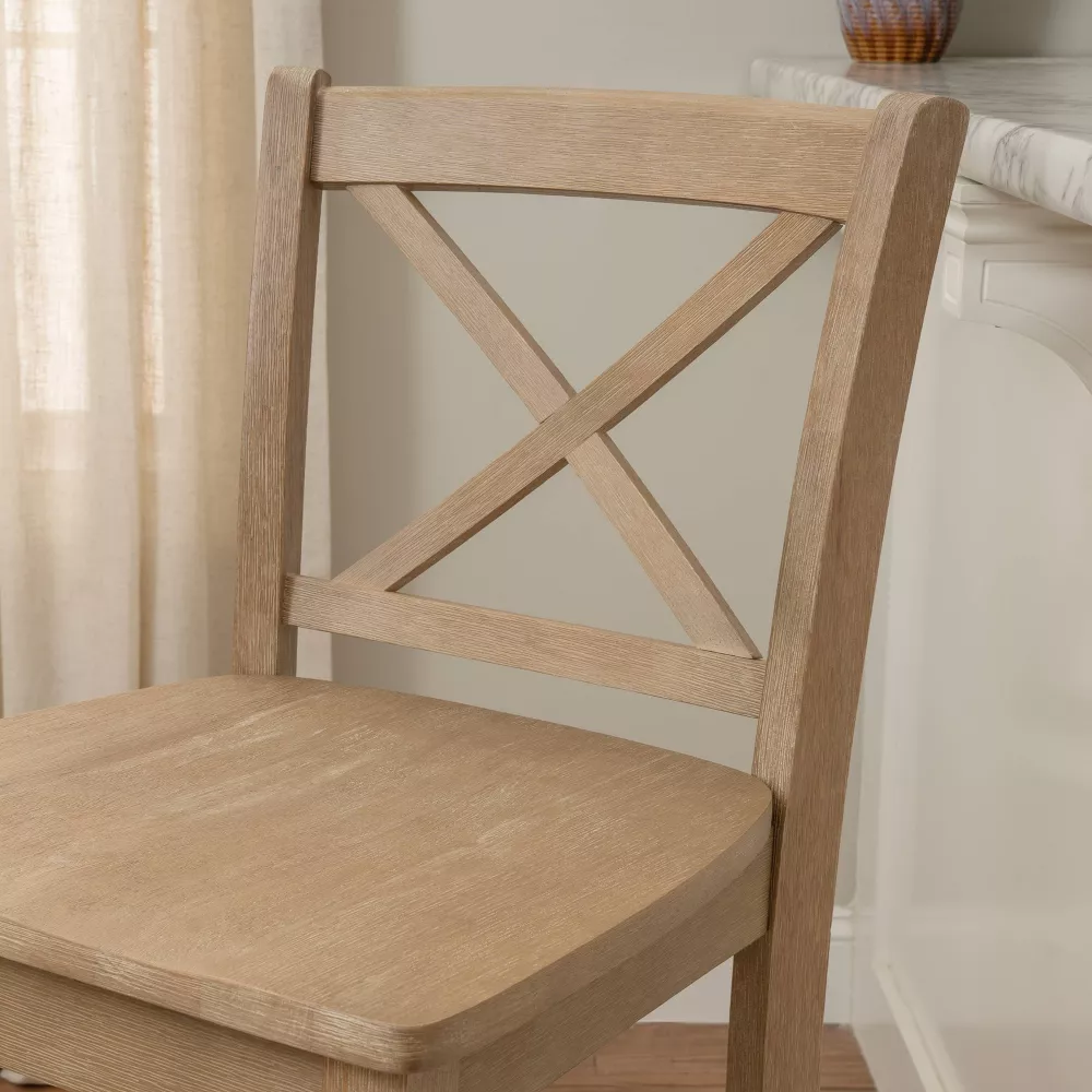 Torino Wash X Back Counter Height Barstool Gray - Image 3
