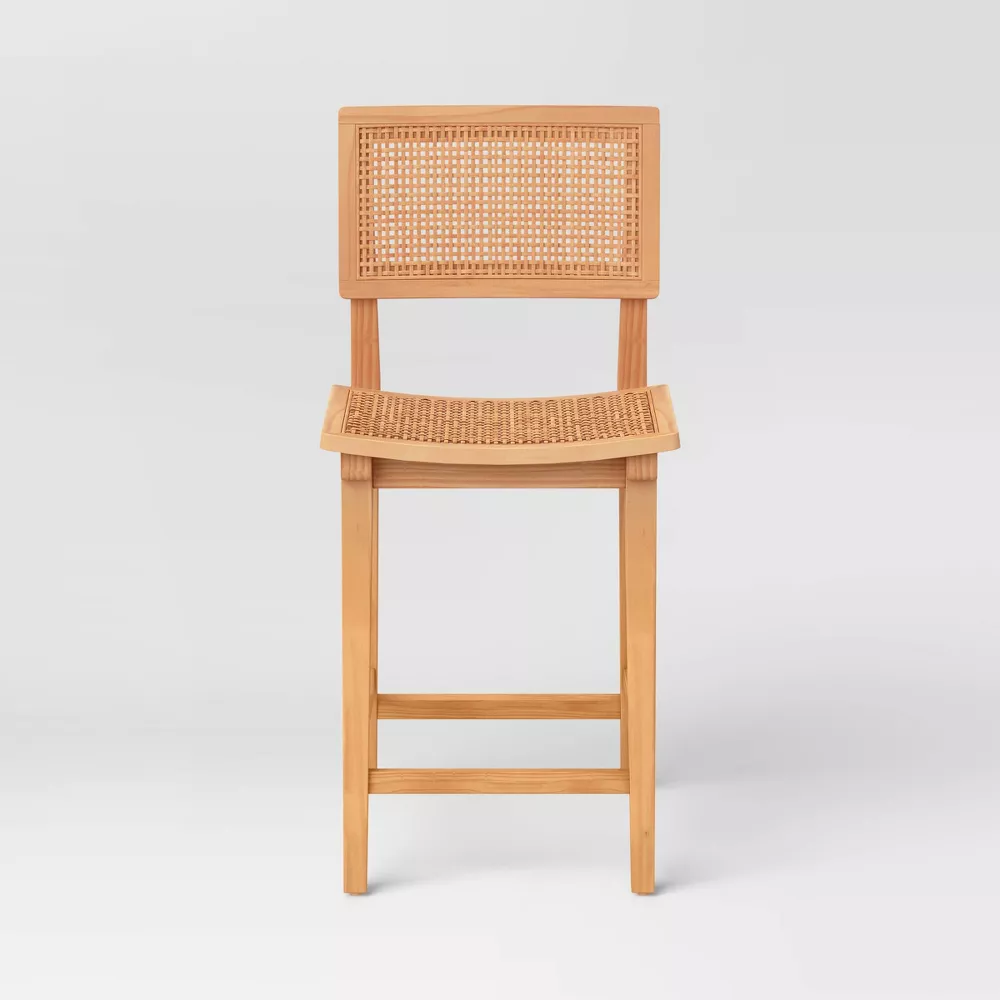 Tormod Backed Cane Counter Height Barstool hi - Image 5