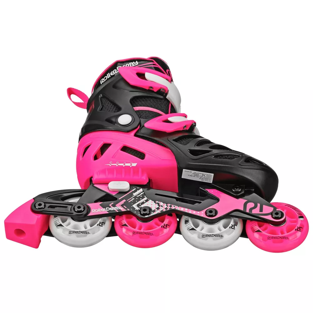 Tracer Adjustable Skates Black/Pink - Image 4