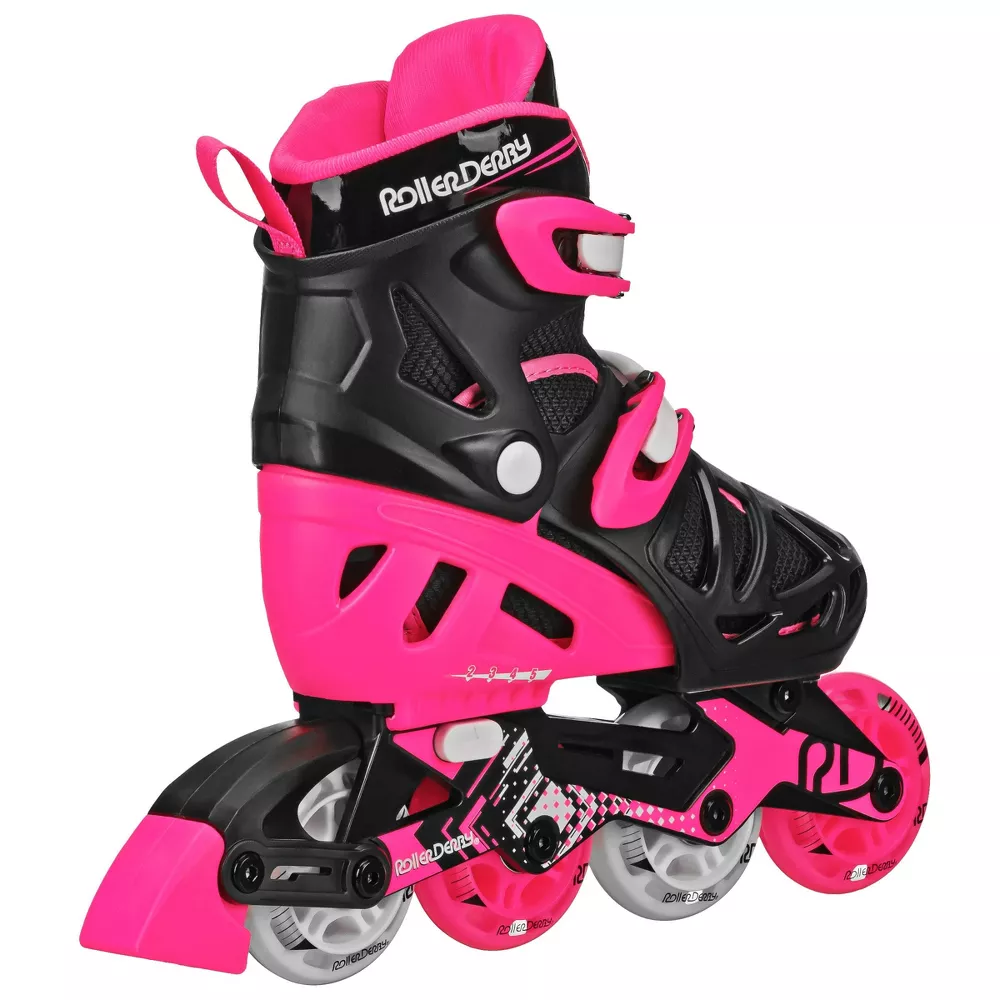 Tracer Adjustable Skates Black/Pink - Image 5