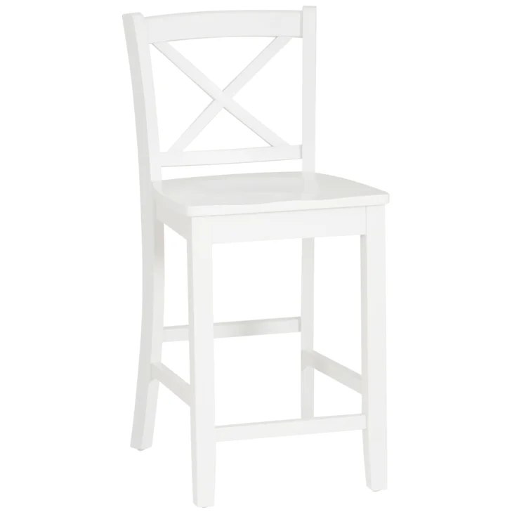 Transitional Counter Stool with X Back Set of 2