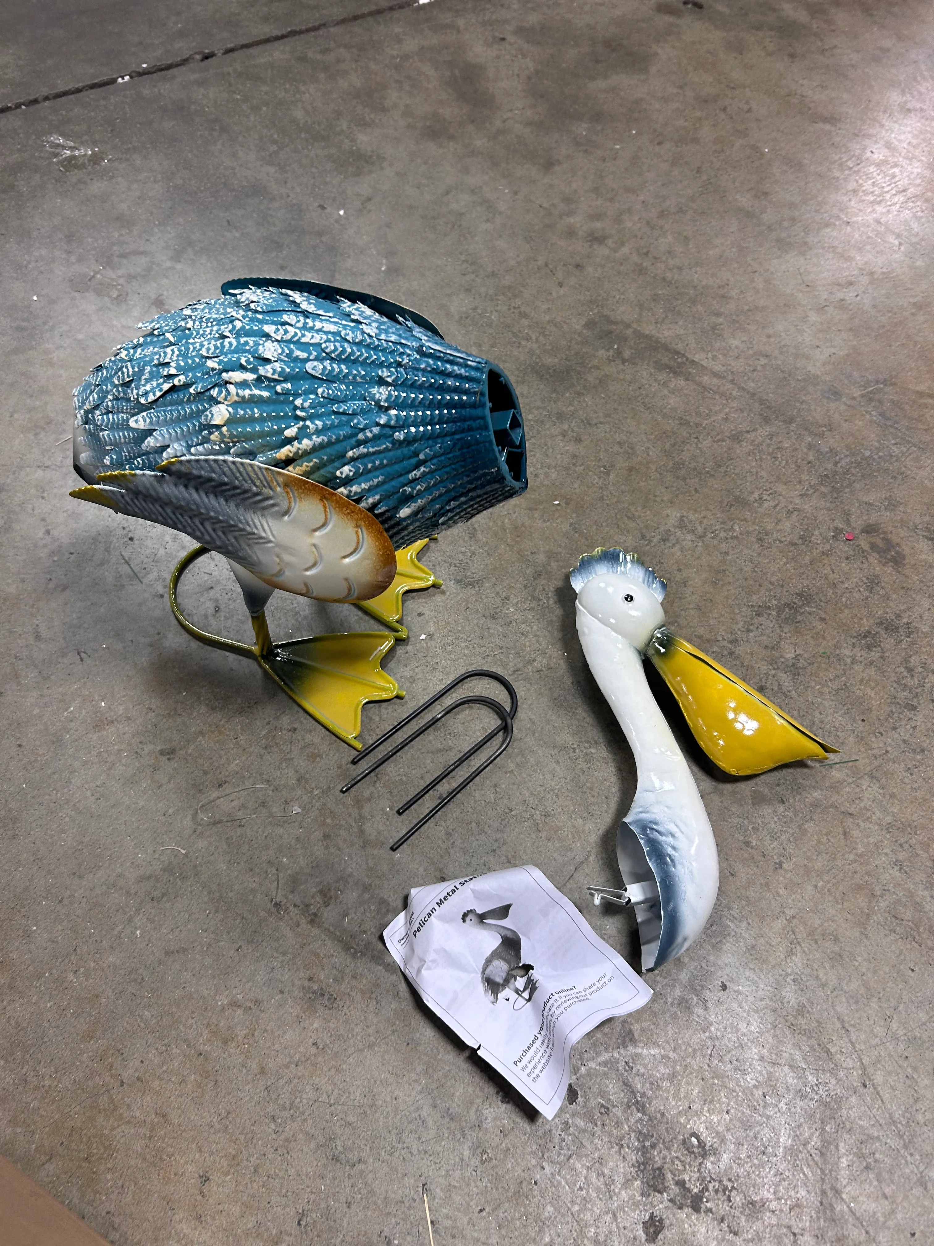 Trevorr Pelican Statues Outdoor Decor, Coastal Ocean Bird Garden Statues & Sculptures - Image 6