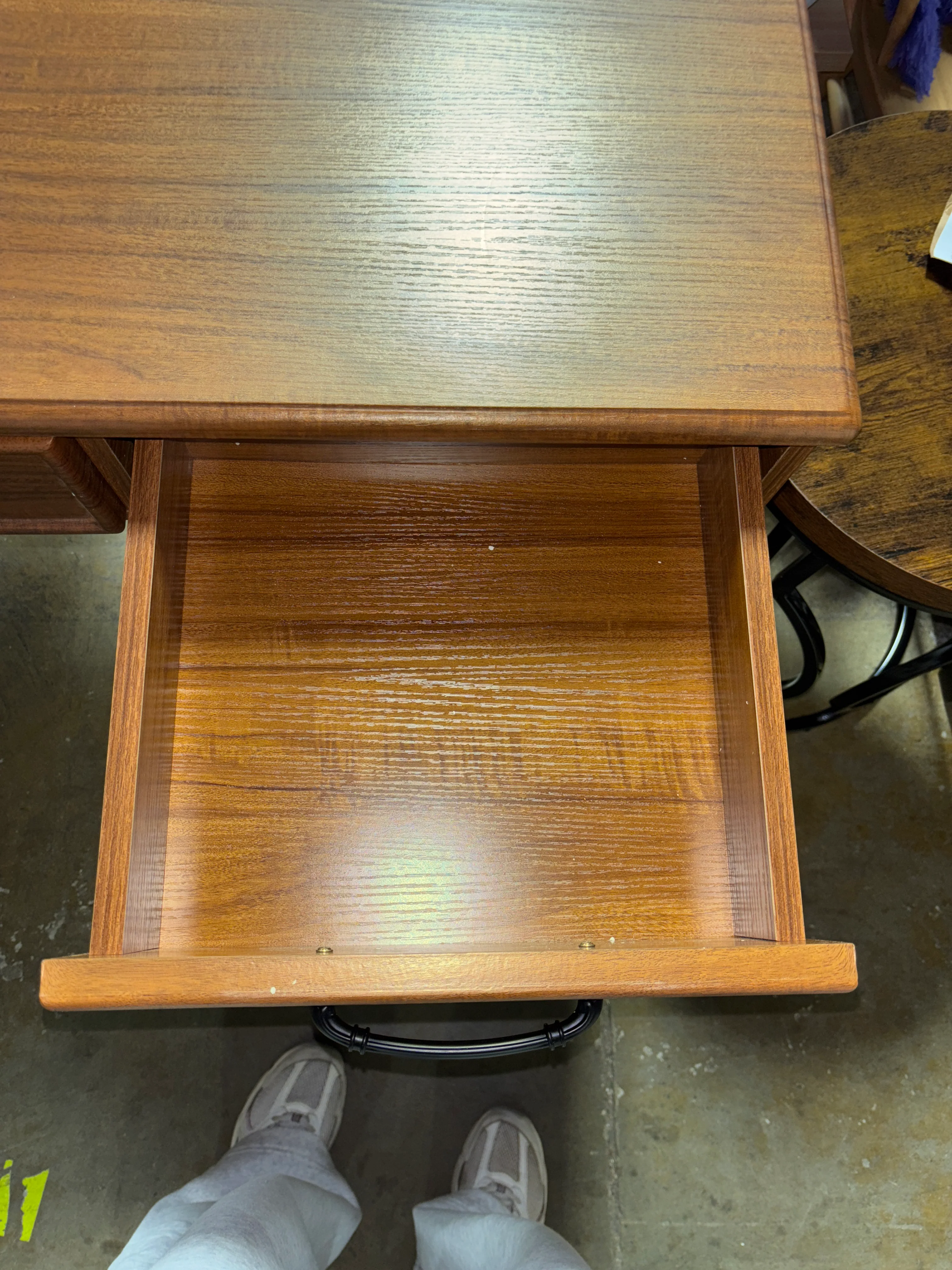 Tribesigns 47" Wood Computer Desk with 3 Drawers - Brown SHOWROOM ITEM - Image 5