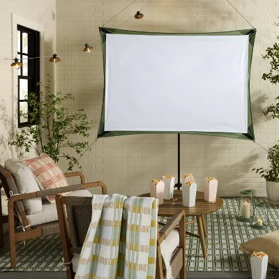 Tripod Manual Projector Screen 1.39:1 Green - Image 4